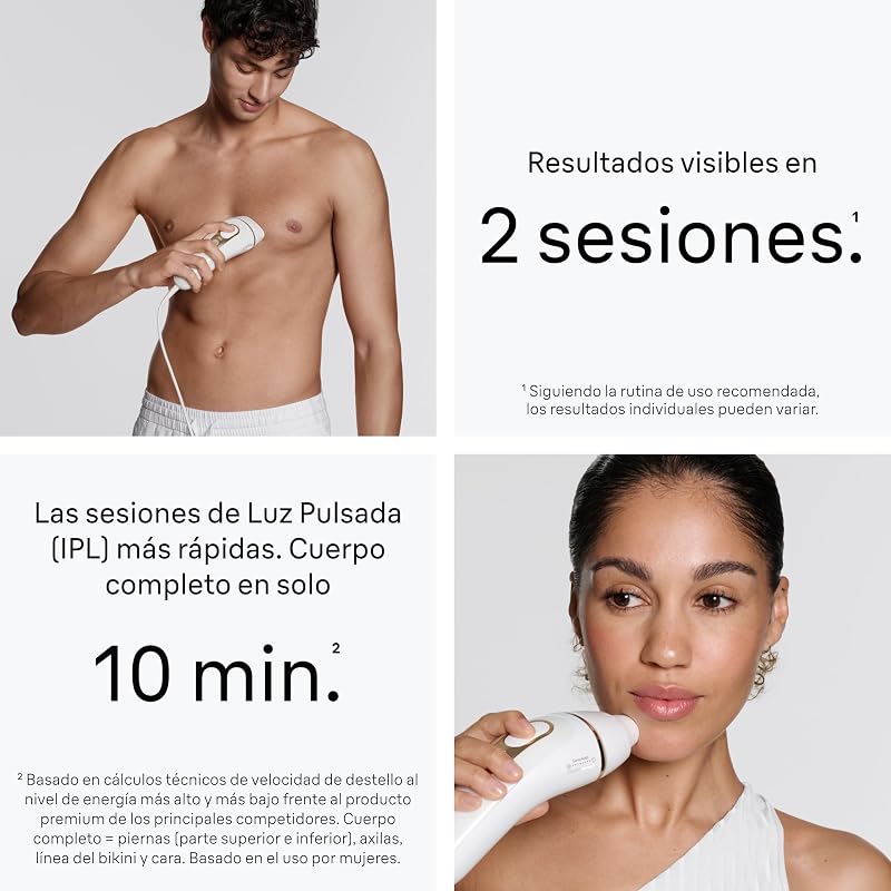 Silk·expert Pro 5 epiladores de luz pulsada, IPL, depilação a laser caseira para rosto e corpo, redução permanente de cabelo, depilação a laser com acessórios, inclui Precision Head, PL5321