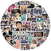 60pcs Cool Heated Rivalry Movie Stickers for Adult, Waterproof Vinyl Movie Decal for Water Bottle Skateboard Guitar Travel Case Bike Laptop,Car Bumper,Luggage,Phone (Black)