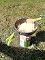 Campingmoon Messdose 1,3 L Aus Aluminium – Extra Dick, Für Lagerfeuer & Gasherd, Mit Griff Und Löchern Im Deckel