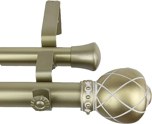 Amazon Com A F Rod Decor Monarch Double Curtain Rod 1 Inch