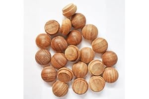 Pinehurst Crafts 1/2-Inch Cherry Mushroom Button Top Plugs, Long Shank, Great for Furniture, Tables, Chairs, Cabinetry and Crafts Projects, Pack of 20