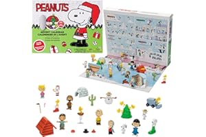 JAKKS HOLIDAY Peanuts Advent Calendar 2024 for Kids – Enjoy 24 Days of Countdown Surprises! Delightful 2-Inch Scale Figures & Accessories