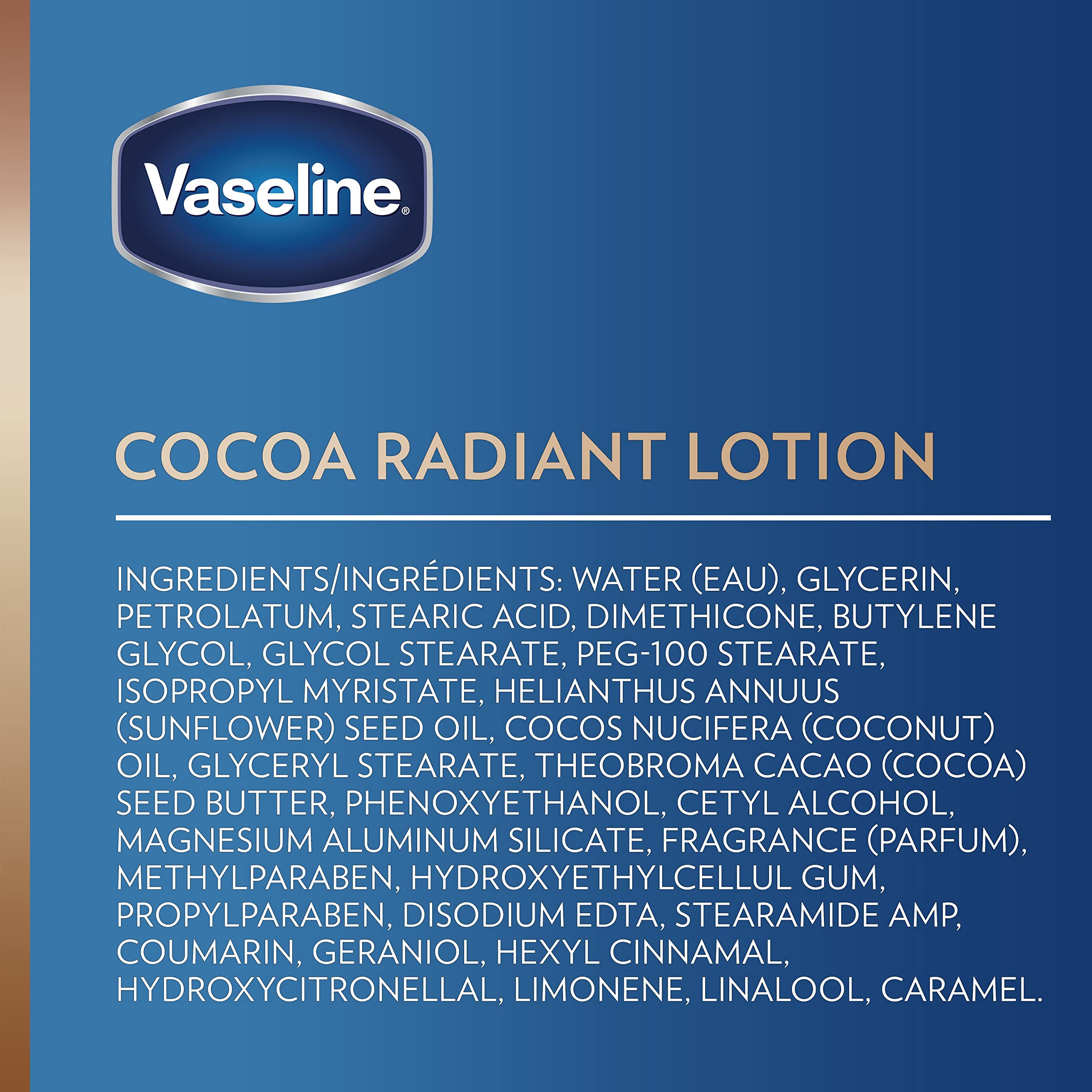 Vaseline Intensive Care Body Lotion Cocoa Radiant 3 count for Dry Skin Lotion Made with Ultra-Hydrating Lipids and Pure Cocoa Butter for a Long-Lasting, Radiant Glow 20.3 Oz