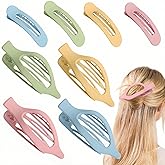 8 PCS Flat Hair Clips, 2 Styles Hair Claws Strong Hold French Claw Clips for Women Girls Thin Hair No Slip Grip Hair Claw Clips