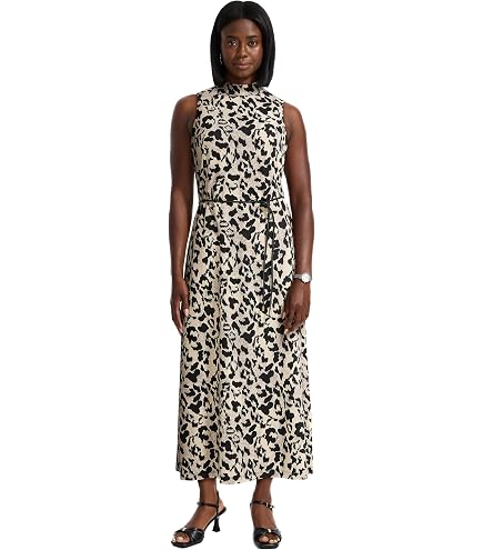 anne klein halter dress Women's Printed Maxi at Amazon Women's Clothing store sophisticated color.