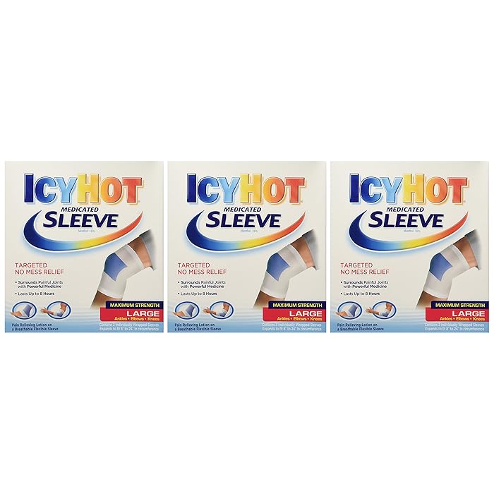 Buy Icy Hot Maximum Strength Medicated Sleeve Large 3 Count Box (Pack