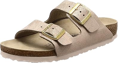 rose suede birkenstocks