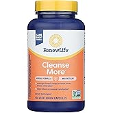 Renew Life Detox Cleanse More, Reduces Bloating and Restores Regularity, Overnight Constipation Relief, Soy, Dairy and gluten-free, 100 Capsules
