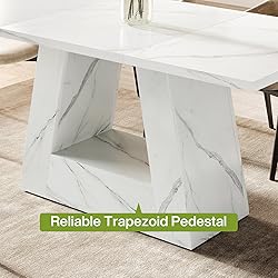 LITTLE TREE Dining Table for 4-6 People, 63 Inches