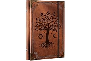 Ovesmusl PU Leather A5 Binder 6 Ring Refillable Journal Cover No Refill Paper A5 Planner Binder Loose Leaf Binder Notebook 5.