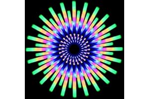 GDHZWTMY 204 Pcs LED Foam Glow Sticks Bulk,Glow in The Dark Party Supplies，Foam Light Up Sticks 3 Modes of Color Flashing for Carnival,Christmas,Concert,Halloween,New Year,Birthday,Wedding,Raves