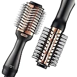 TYMO Hot Air Brush - Ionic Hair Dryer & Volumizer, Professional One-Step Hair Dryer Brush with Enhanced Titanium Barrel, Hair