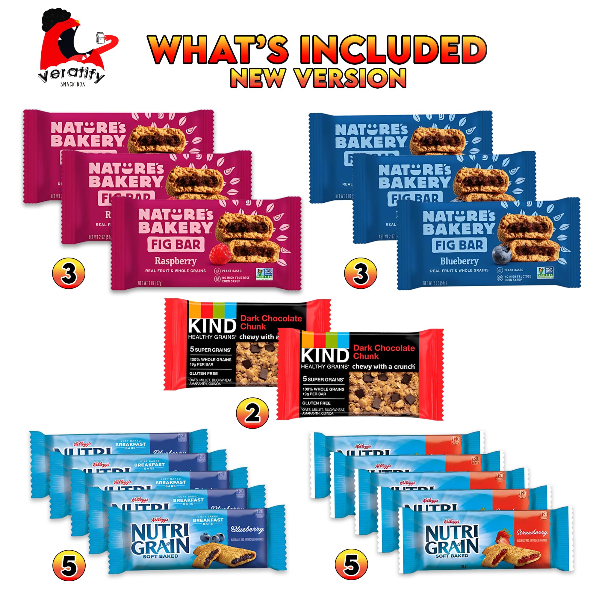 Veratify Healthy Mixed Snack Box & Snacks Gift Variety Pack Great