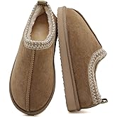 SMajong Women's Fuzzy Slippers Cozy Memory Foam House Shoes Winter Warm Loafer Slippers Indoor