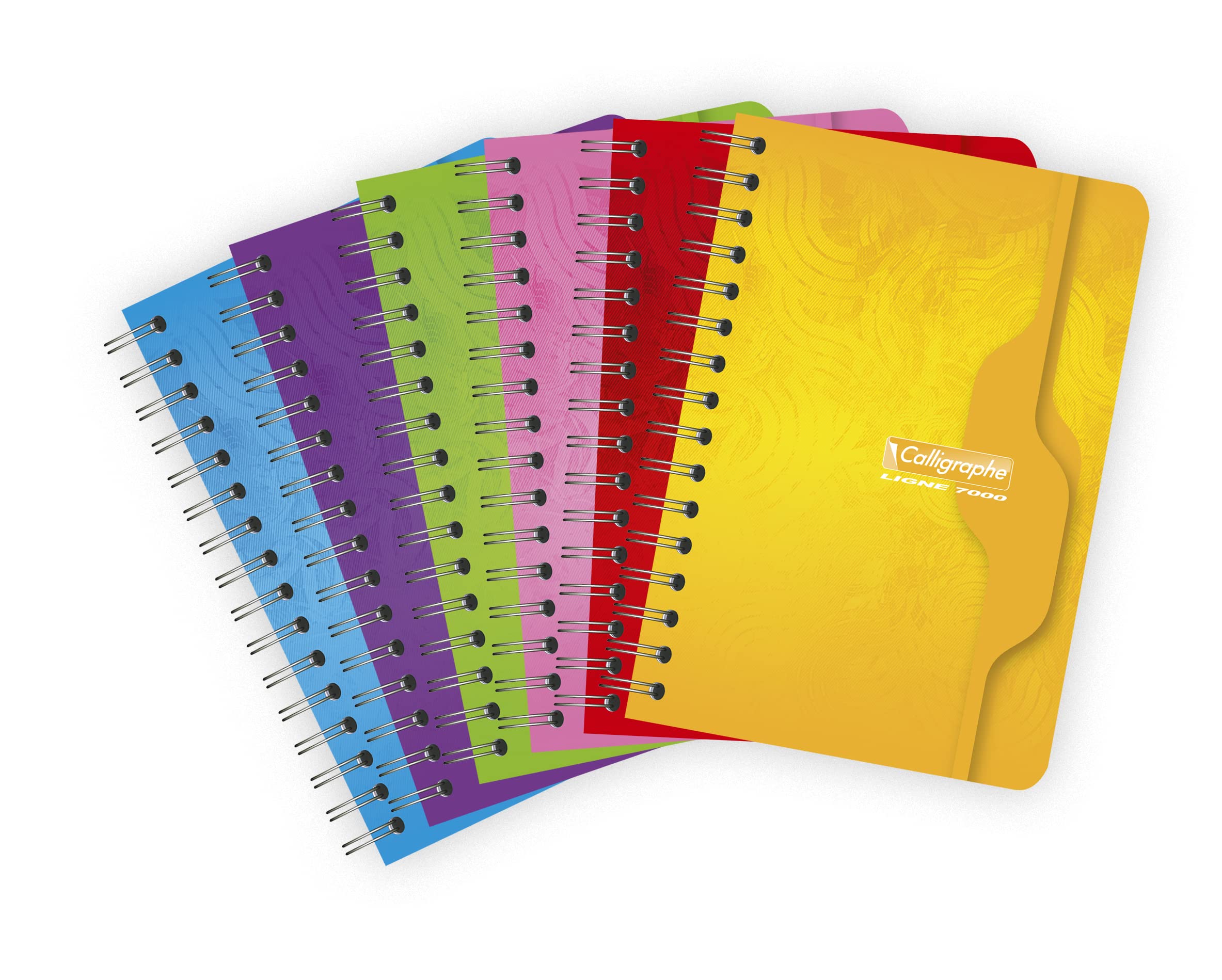Calligrapher 74C A Spiral Notebook (a Clairefontaine Brand) - 9x14 cm - 100 Small Squares Pages - Paper 70 g - Recycled Varnished Card Cover - Colour Random โ image 1