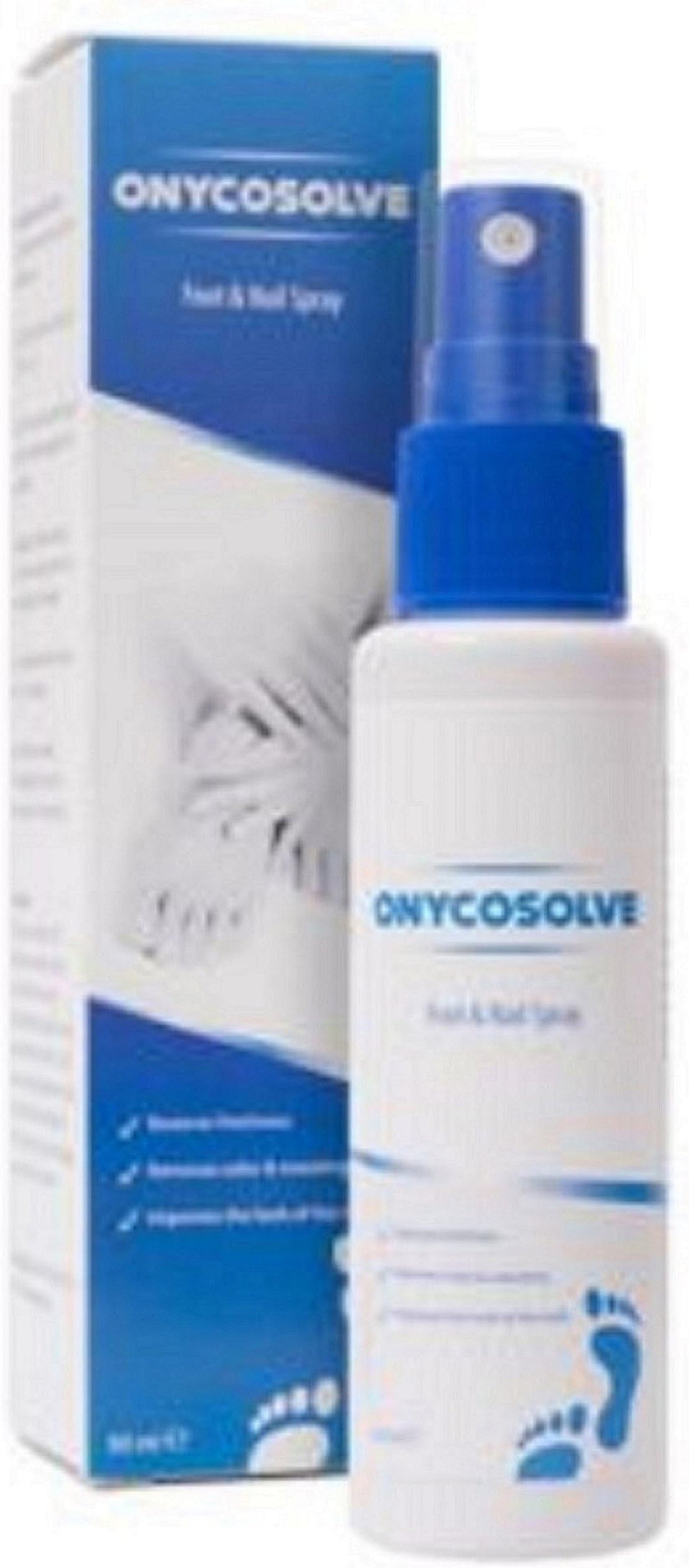 ONYCOSOLVE Anti Fungus Natural Ingredients Spray Toes Nails Repair Skin 1.7 oz - 50 ml