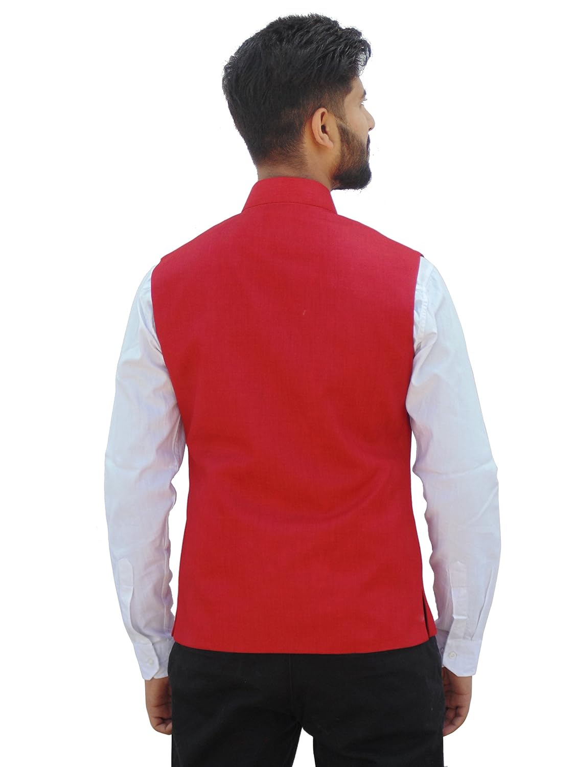 nehru jacket party wear men's (charry red)