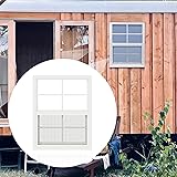 1 Pack Shed Window 18" x 27" Flush Mount Window