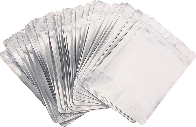 Clearfront Pouches stand up pouches with clear front and foil back