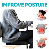 FORTEM Memory Foam Office Chair Cushion Non Slip Ergonomic Seat Pad view 6