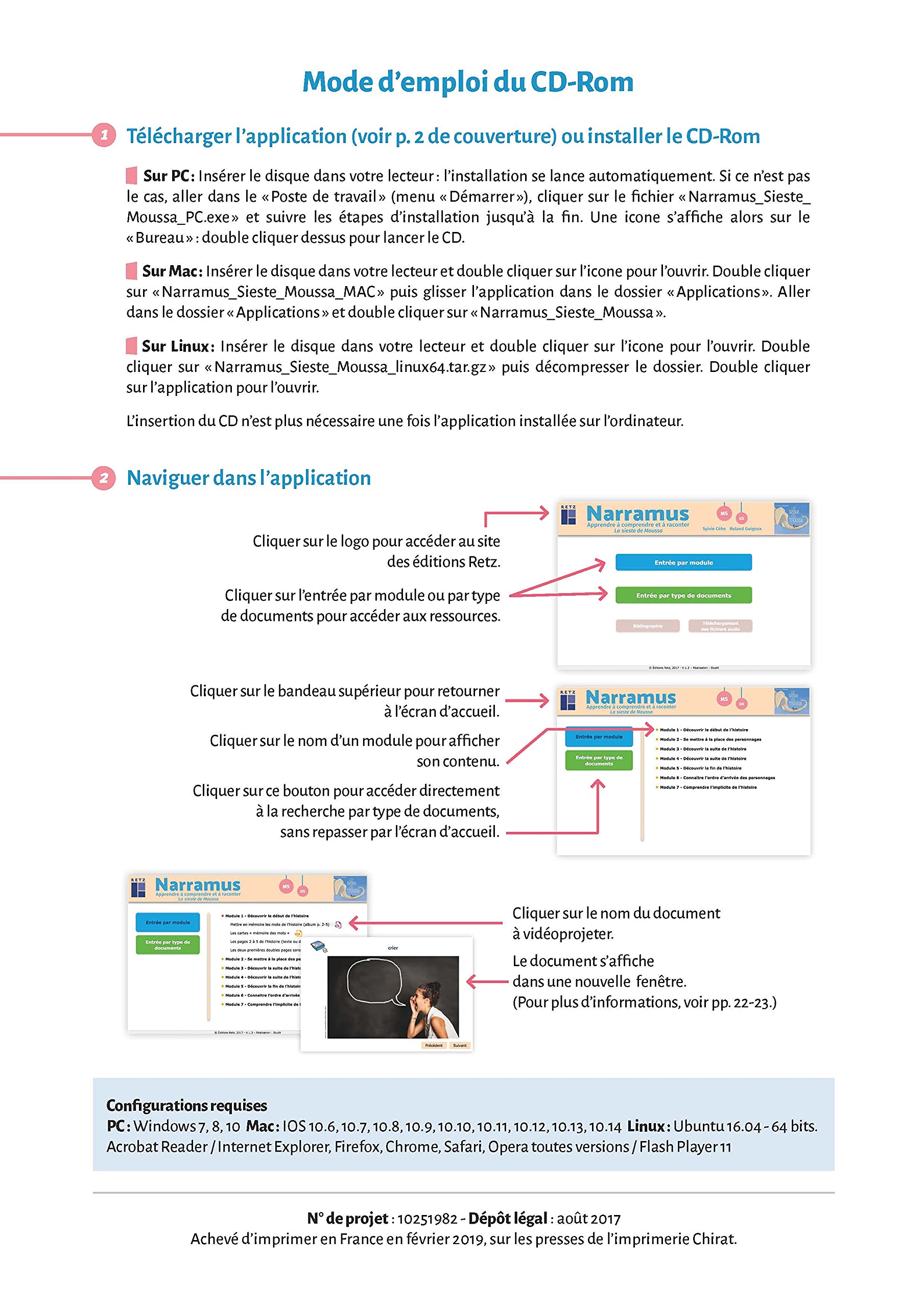 Amazon Com Narramus La Sieste De Moussa Cd Rom French Edition Cebe Sylvie Goigoux Roland Libros