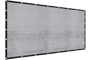 LOVE STORY 10x12FT Shade Cloth for Plant Heavy Duty Knitted Mesh Tarp with Grommets Screen Mesh Netting for Garden Patio Porch Pools Greenhouse Dump Truck