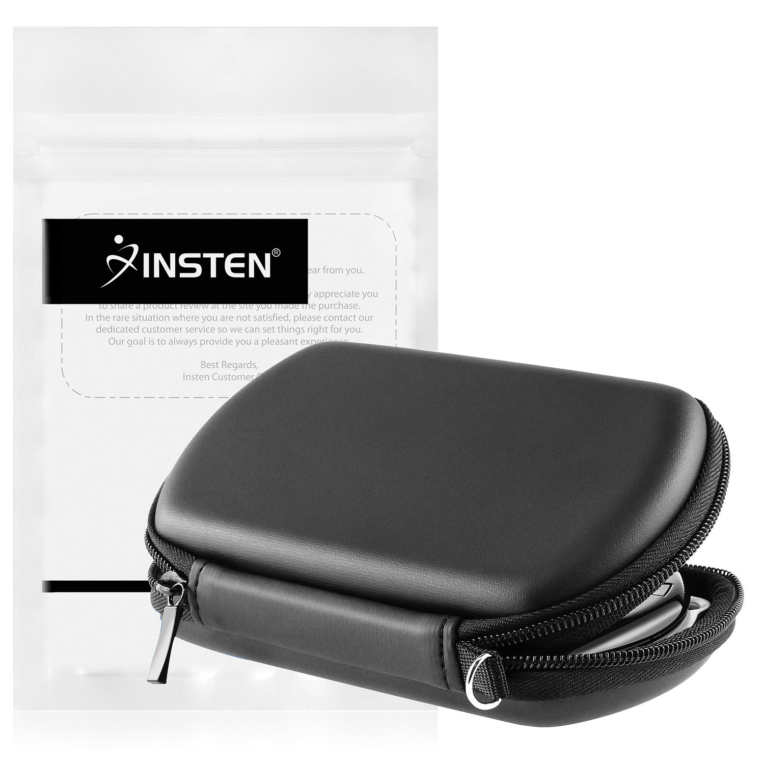 Insten For PSP Go Case , Premium Hard New Black Airform Carrying Case Compatible with Sony PSP Go PSPGo Console Gamer Accessory: Video Games