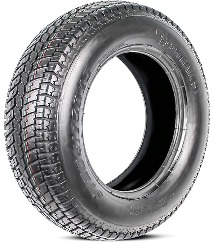 2-Pack Pre-Mounted Wheel Size Trailer Tire On Rim 205/75D15