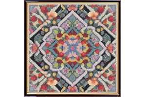 Redxing Stamped Cross Stitch Kits Embroidery kit for Beginners Adults Full Range of Embroidery Patterns Starter Kits DIY Printed Cross Stitch Kits Needlepoint Kits 11CT-Magic Wreath 17.7x17.7 inch