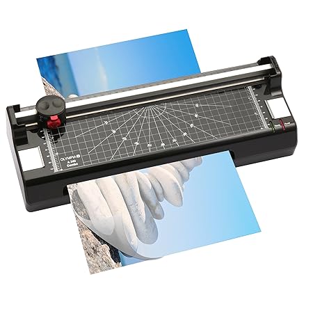 Olympia A 240 Laminiergerät Schneidemaschine (für Papier, Heiß- und Kaltlaminieren, DIN A4, Kompakt, Papierschneider mit Ecke