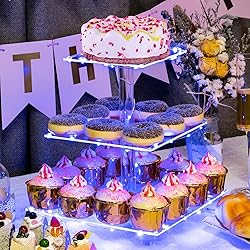 Pastry Stand 3 Tier Acrylic Cupcake Display Stand