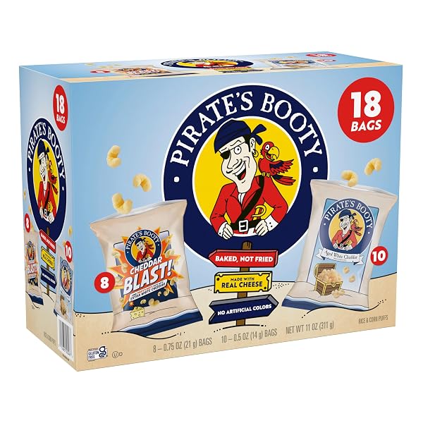 PIRATE’S BOOTY AGED WHITE CHEDDAR AND CHEDDAR BLAST...