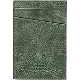 Otto Angelino Genuine Leather Wallet - Bank Cards, Money, Driver's License Cardholder - Unisex