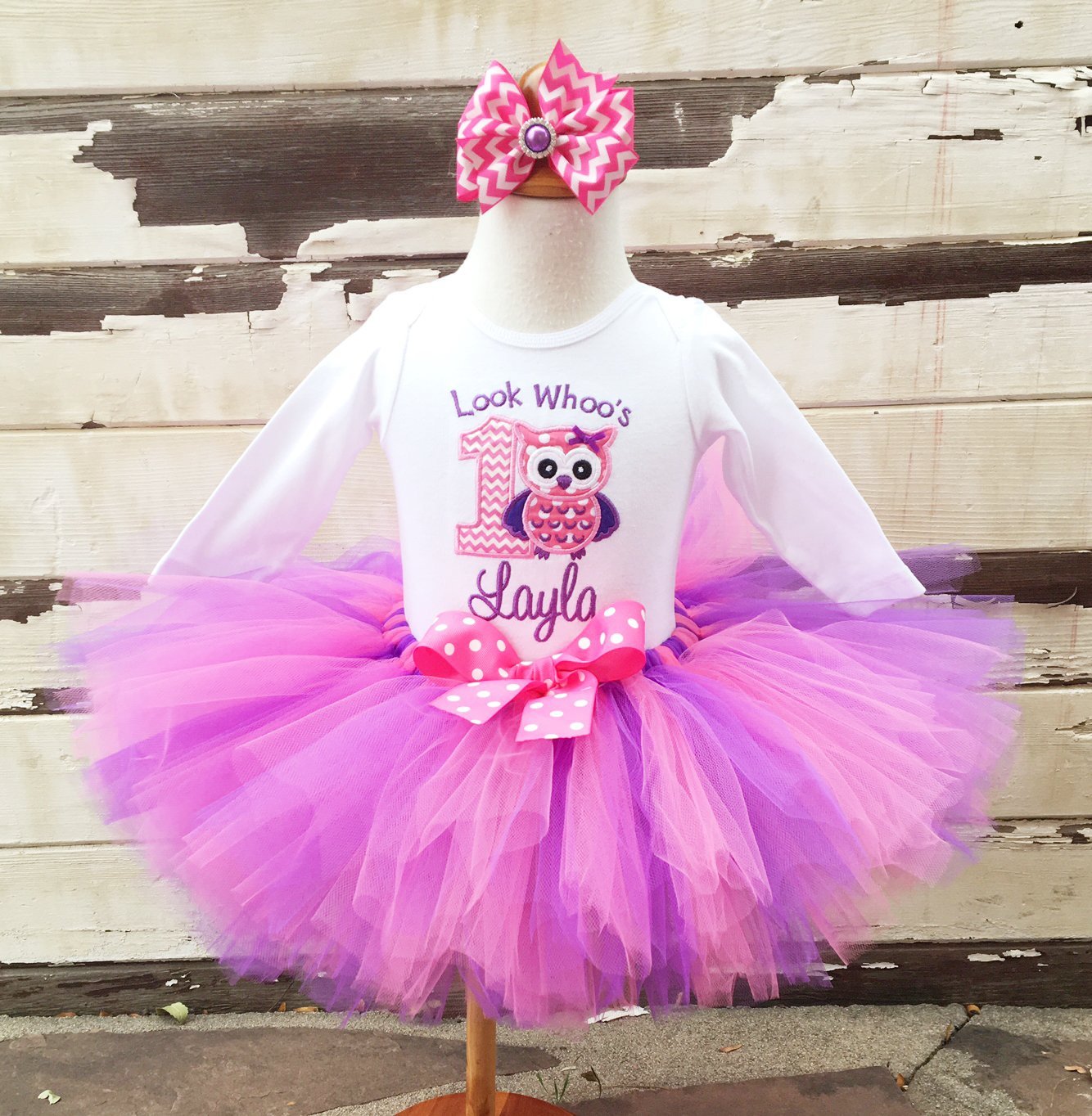 pink and violet tutu dress