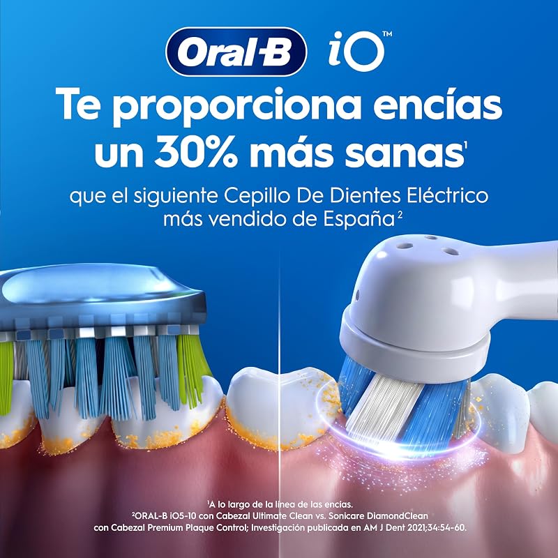 iO 3 Cepillo de Dientes Eléctrico con 3 Cabezales, Negro