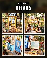 Rolife DIY Miniature Greenhouse Kit, Tiny/Mini