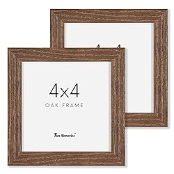 4x4 Picture Frame, Solid White Oak Wood Frame 4 by