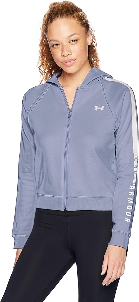 Amazon アンダーアーマー ライバルフリースフルジップフーディー ライフスタイル パーカー レディース フィットネス トレーニング スウェット パーカー 通販