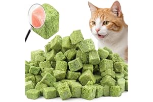 Grembeb 60g/2.12oz Cat Toy Cats Grass Treats, Kitten Grass Catnip Stick for Hairball Eliminate Teeth Cleaning Cats Edible Fre