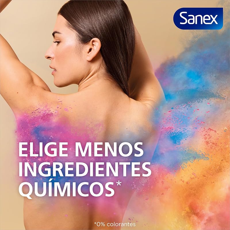Sanex zero% extra control desodorante spray, embalagem 6 unidades x 200ml, proteção 48h, 0% álcool e 0% sais de alumínio, ingredientes antibacterianos, inibe a formação de odor corporal