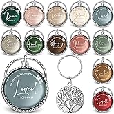 Equsion 36 Pcs Christian Keychains Mini Bible Verse Keyring with Scripture Religious Church Gift for Women Men Easter Holiday Gifts (Xmas)