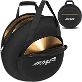 AKOZLIN 21" Cymbal Gig Bag with Carry Handle,5mm Padded Protection | Dual Cymbal Bag for Drum Cymbals and Accessories