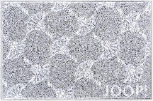 Joop! Badematte Cornflower Allover Silber Größe 50x60 cm