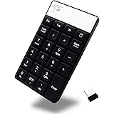 SR Wireless Numeric Keypad Nano USB Mini Numpad Number Pad Keyboard for Desktop Laptop PC Notebook Black
