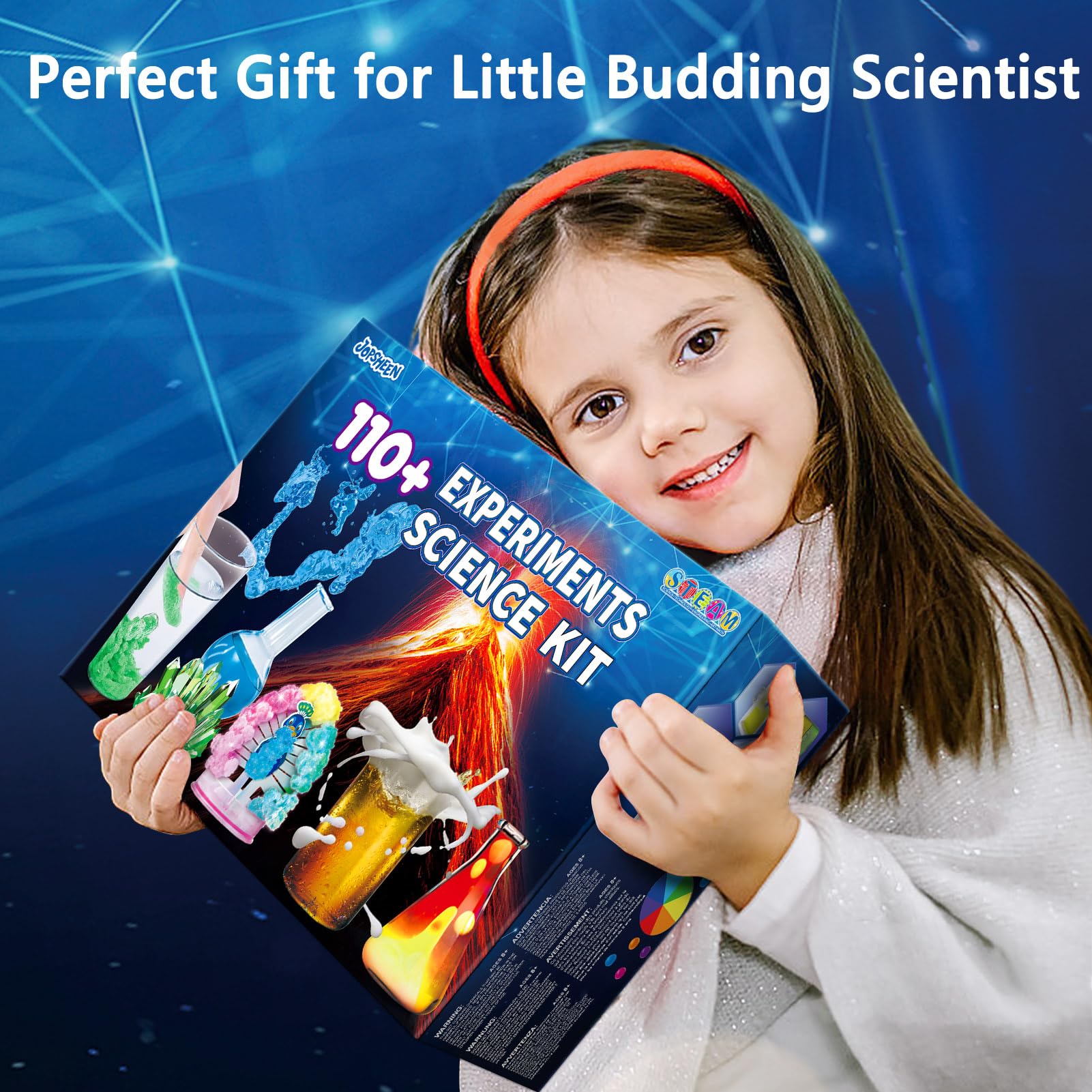 110+ Science Experiments Kits for Kids, Science Projects STEM Activies Toys Gifts for Boys & Girls, Volcano Eruption, Chemistry Set and More Scientist Educational Toys