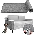 Climbing Cat Scratcher Mat Trimmable Cat Scratching Post Carpet 78.7’’x15.8’’ Self Adhesive Carpet Mat Pad Replacement for Cat Tree Shelves Post Couch Wall Furniture Steps DIY Protector (Light Gray)