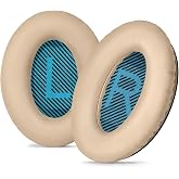 Aurivor Replacement Ear-Pads Cushions for Bose QuietComfort (QC) 35 35ii 25 15 2 and More Headphones, Upgraded Covers with Soft Protein Leather, Reinforced Sealing, Optimized Memory Foam (Brown)