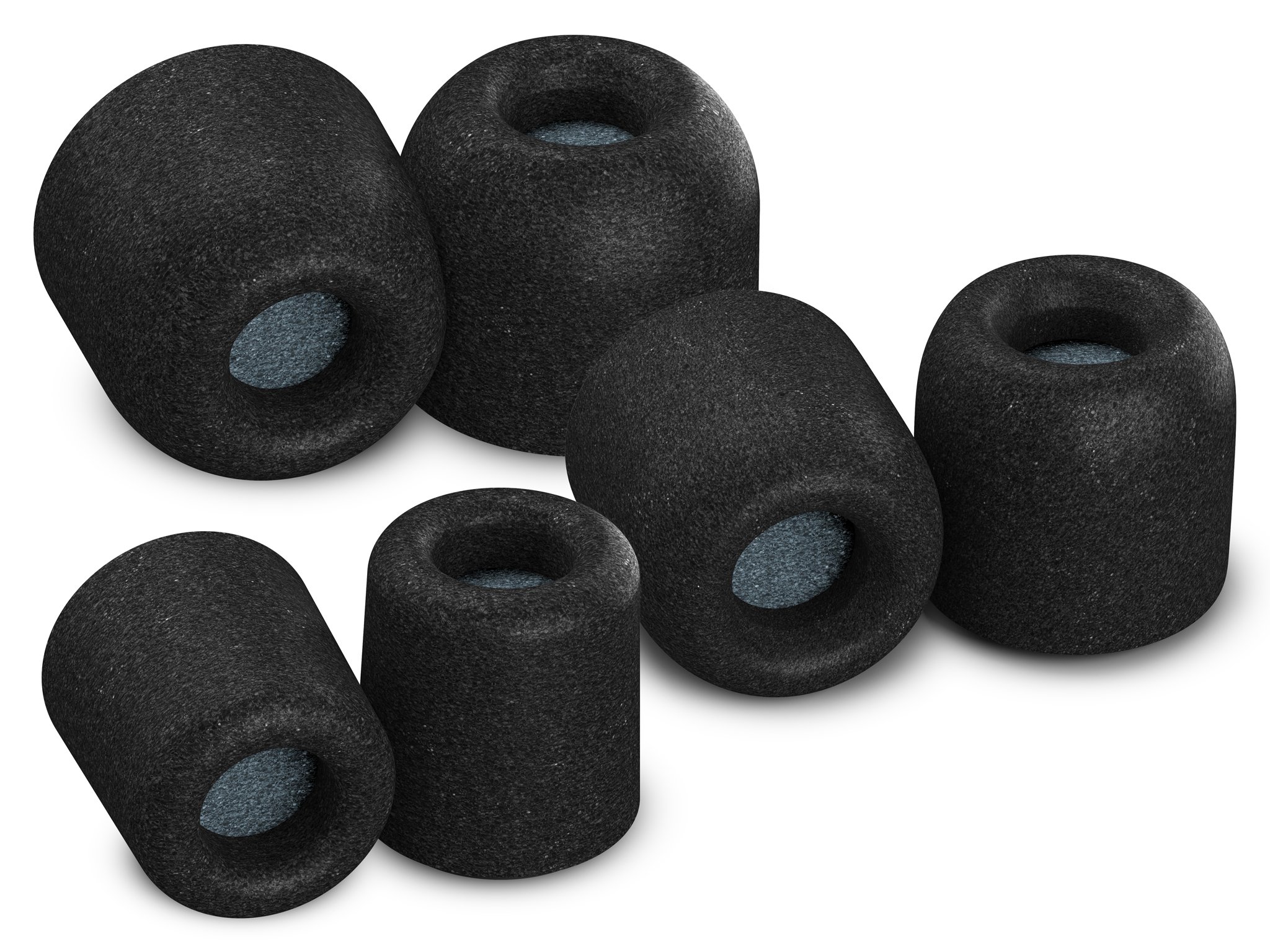 Comply 600 Core Series | Memory Foam Replacement IEM Ear Tips for Truthear, Sennheiser, Moondrop & More | Superior Noise Isolation, Ultimate Comfort, Secure Fit | TechDefender, Black (S/M/L) (3 Pairs) — image 1