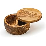 RSVP Olive Wood Dual Sided Salt Box