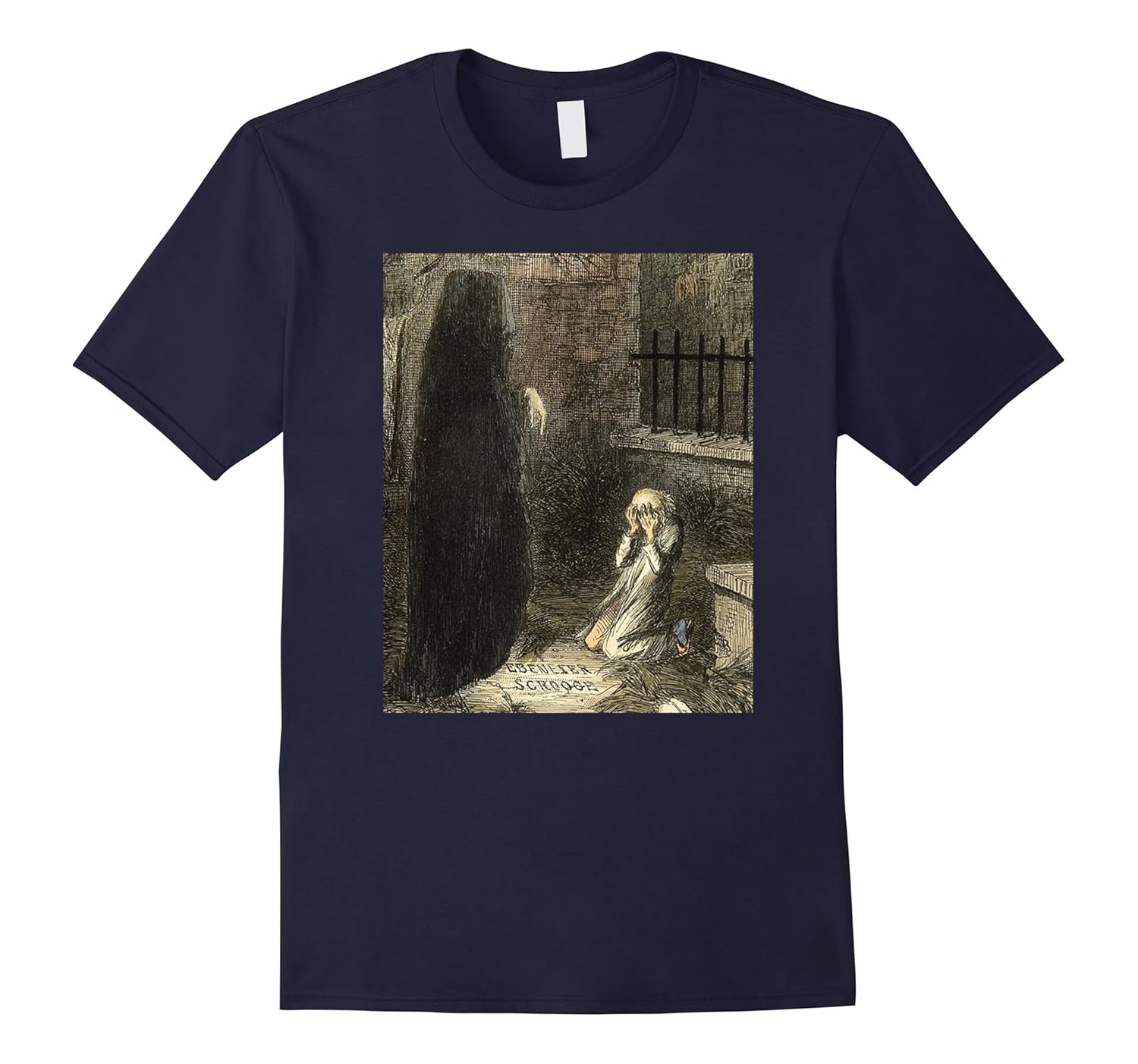 Charles Dickens A Christmas Carol Scrooge T Shirt-Rose